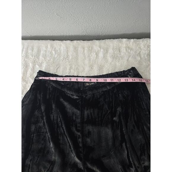 Mes Demoiselles Paris Glad Velvet Silk Blend Trousers Pants Black 40 Shiny Party - Picture 7 of 15